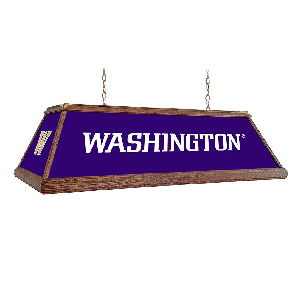Washington Huskies: Premium Wood Pool Table Light - The Fan-Brand