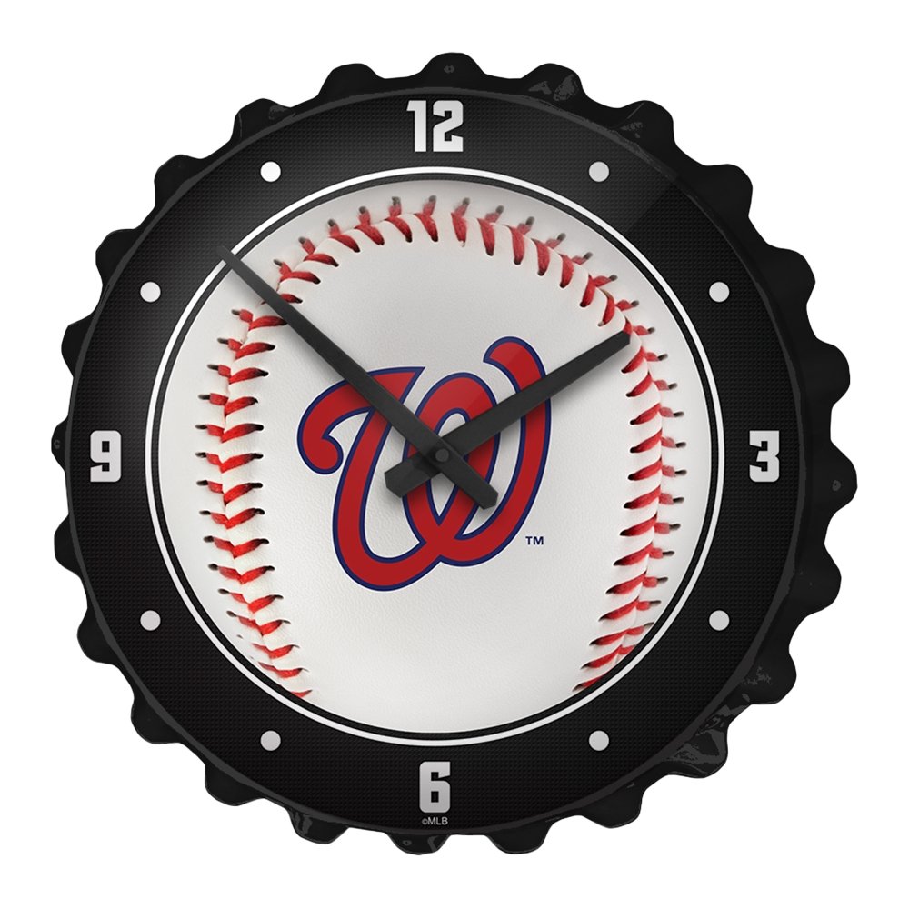 Washington Nationals: Baseball - Bottle Cap Wall Clock - The Fan-Brand