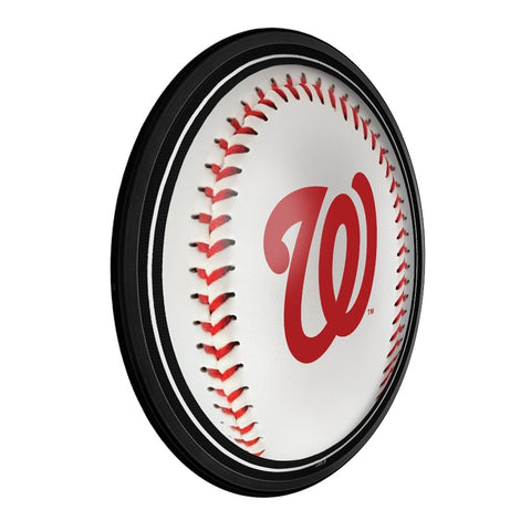Washington Nationals: Baseball - Round Slimline Lighted Wall Sign - The Fan-Brand