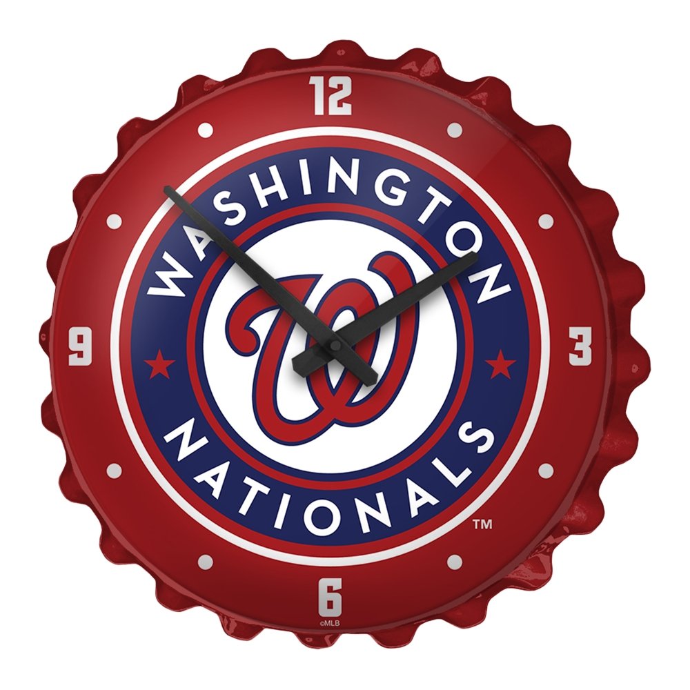 Washington Nationals: Bottle Cap Wall Clock - The Fan-Brand