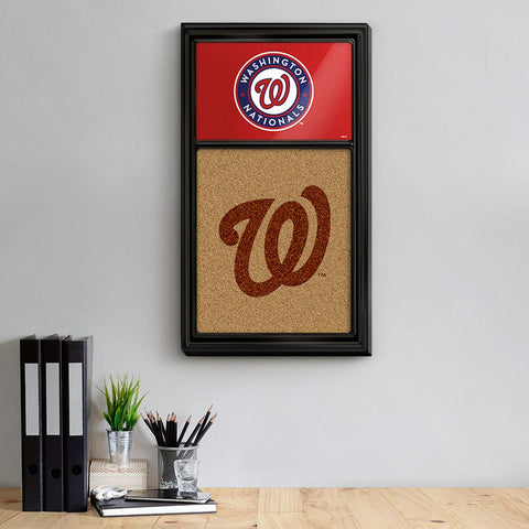 Washington Nationals: Dual Logo - Cork Note Board - The Fan-Brand