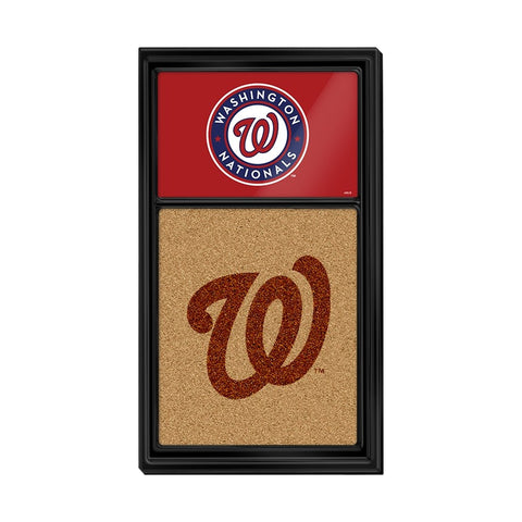 Washington Nationals: Dual Logo - Cork Note Board - The Fan-Brand