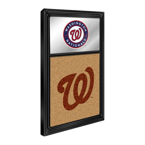 Washington Nationals: Dual Logo - Mirrored Dry Erase Note Board - The Fan-Brand