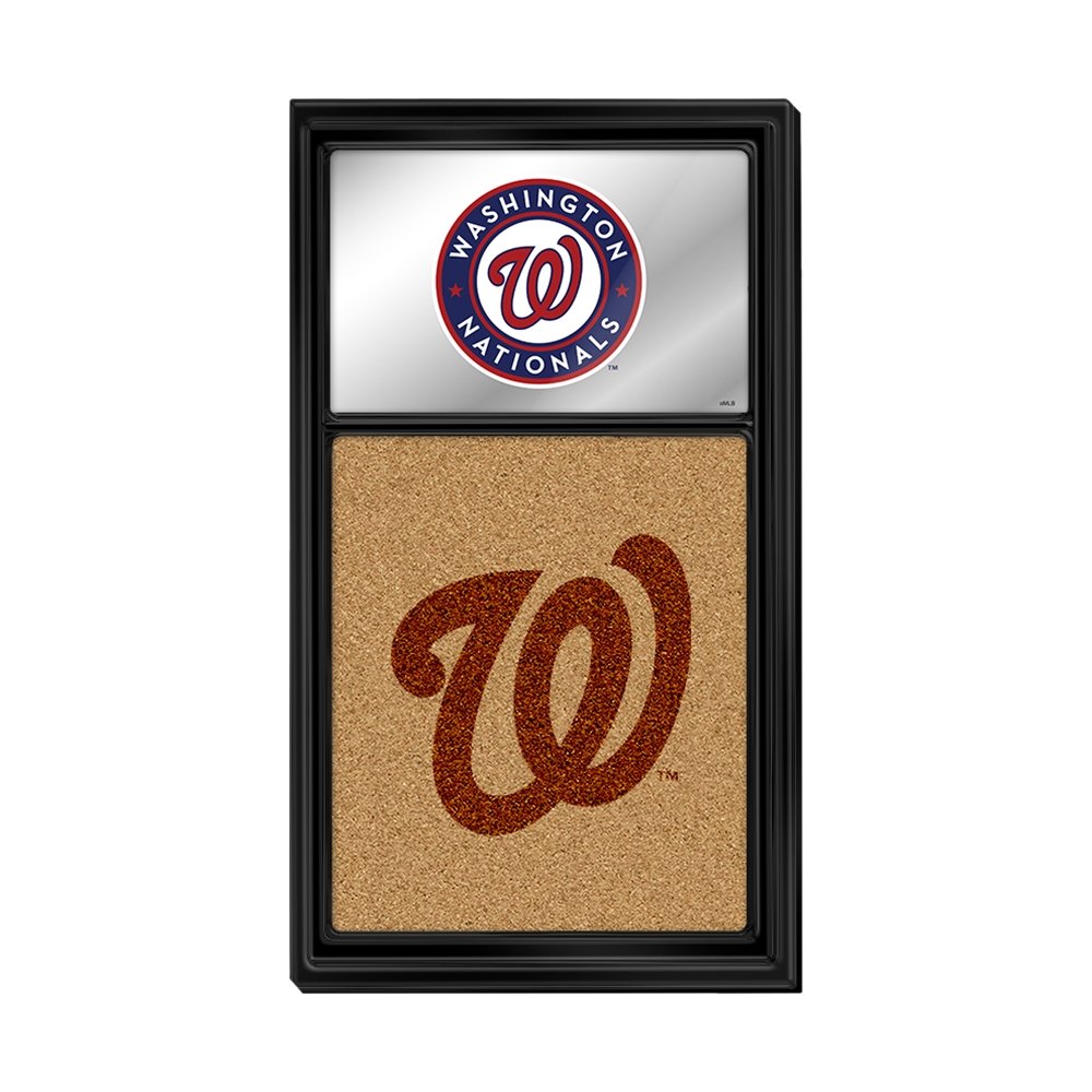 Washington Nationals: Dual Logo - Mirrored Dry Erase Note Board - The Fan-Brand