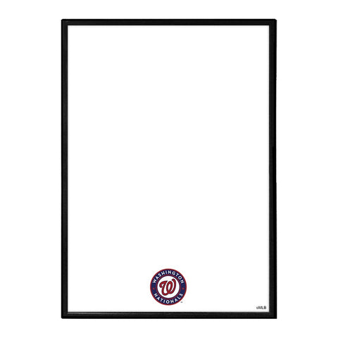 Washington Nationals: Framed Dry Erase Wall Sign - The Fan-Brand