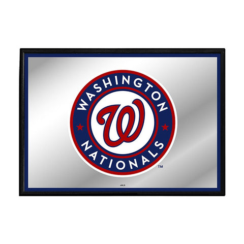 Washington Nationals: Framed Mirrored Wall Sign - The Fan-Brand