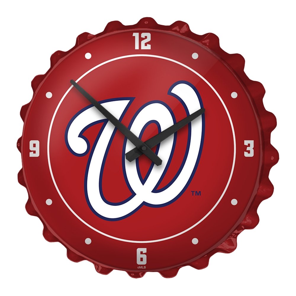 Washington Nationals: Logo - Bottle Cap Wall Clock - The Fan-Brand