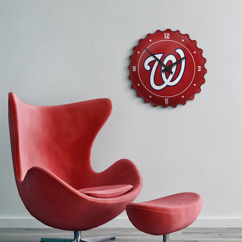 Washington Nationals: Logo - Bottle Cap Wall Clock - The Fan-Brand