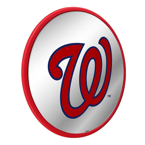 Washington Nationals: Logo - Modern Disc Mirrored Wall Sign - The Fan-Brand