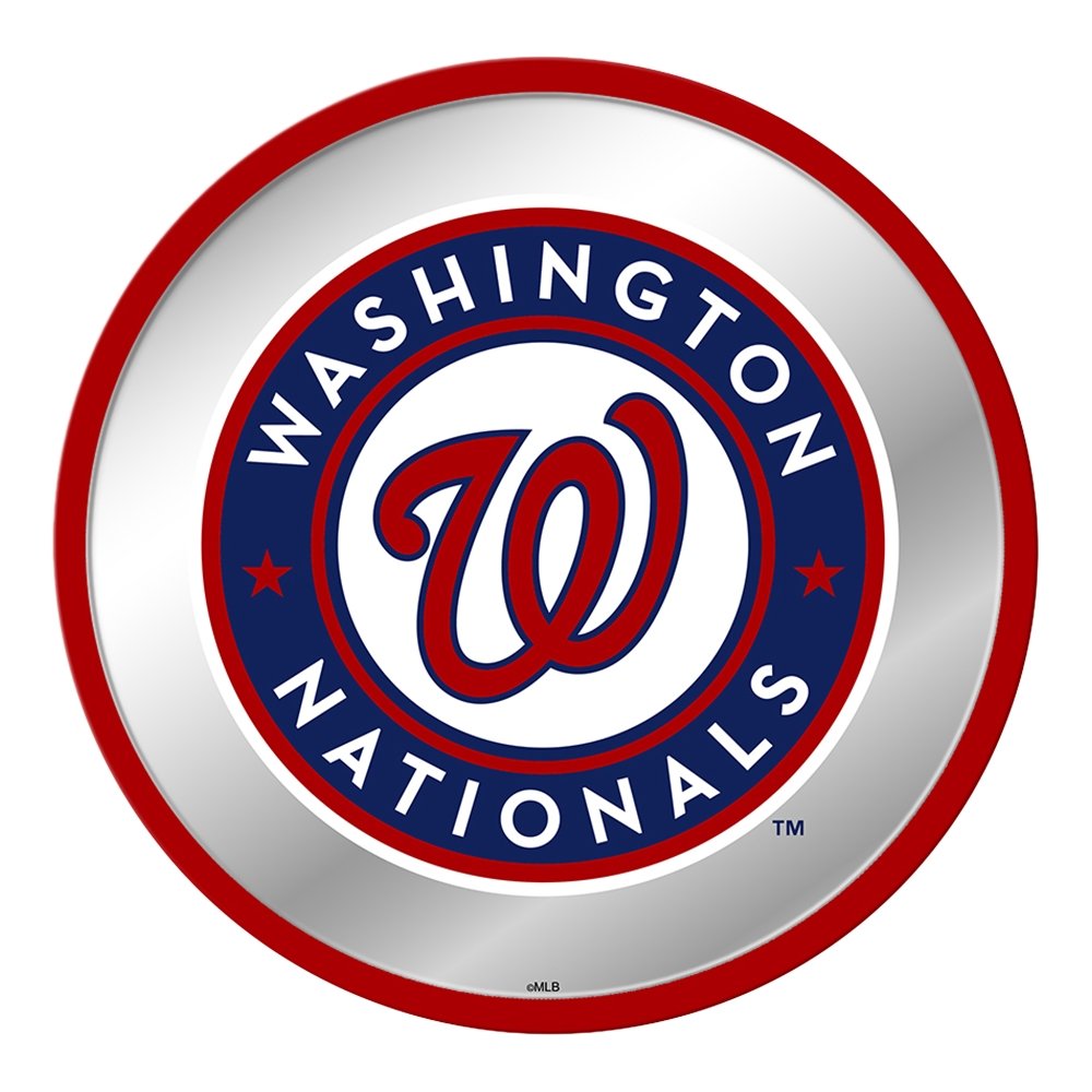 Washington Nationals: Modern Disc Mirrored Wall Sign - The Fan-Brand