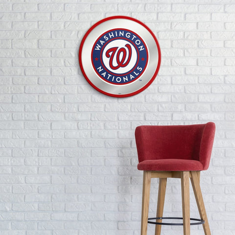 Washington Nationals: Modern Disc Mirrored Wall Sign - The Fan-Brand