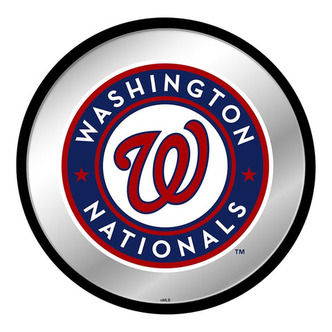 Washington Nationals: Modern Disc Mirrored Wall Sign - The Fan-Brand