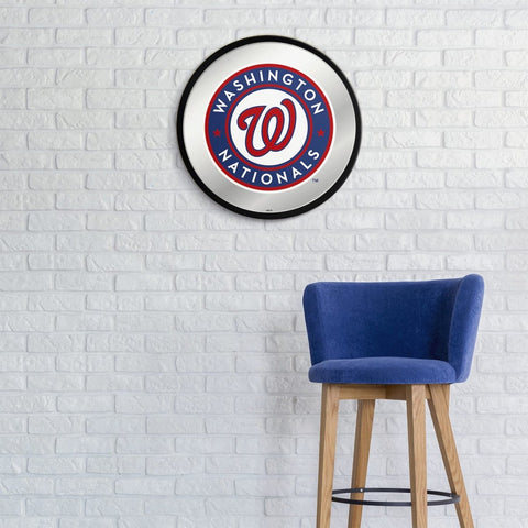 Washington Nationals: Modern Disc Mirrored Wall Sign - The Fan-Brand