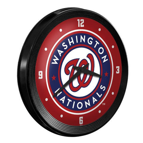 Washington Nationals: Ribbed Frame Wall Clock - The Fan-Brand