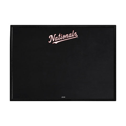 Washington Nationals: Wordmark - Framed Chalkboard - The Fan-Brand