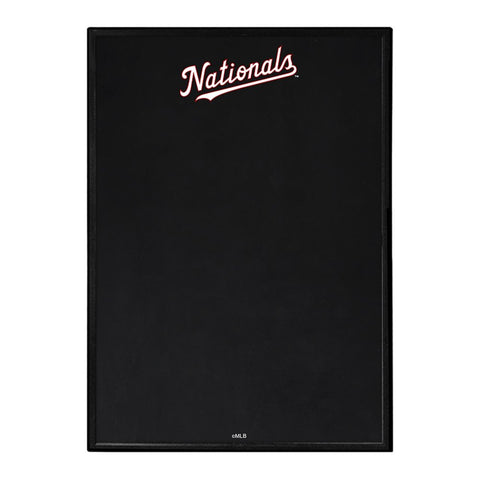 Washington Nationals: Wordmark - Framed Chalkboard - The Fan-Brand