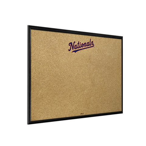 Washington Nationals: Wordmark - Framed Corkboard - The Fan-Brand