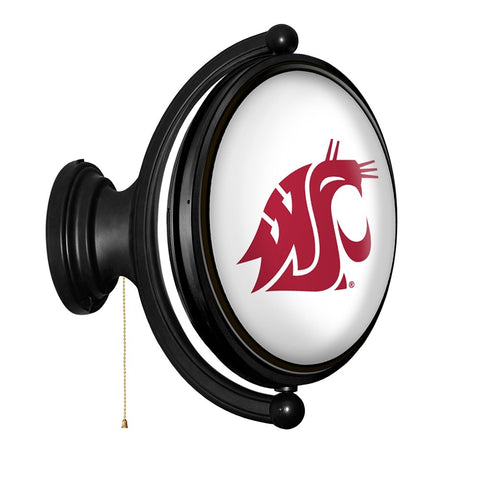 Washington State Cougars: Original Oval Rotating Lighted Wall Sign - The Fan-Brand