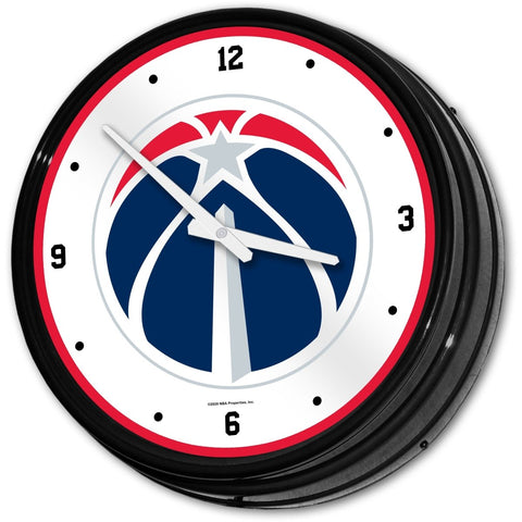 Washington Wizards: Retro Lighted Wall Clock - The Fan-Brand