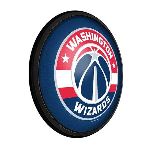 Washington Wizards: Round Slimline Lighted Wall Sign - The Fan-Brand