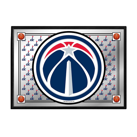 Washington Wizards: Team Spirit - Framed Mirrored Wall Sign - The Fan-Brand