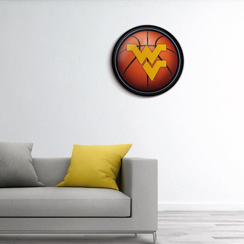 West Virginia Mountaineers: Basketball - Modern Disc Wall Sign - The Fan-Brand
