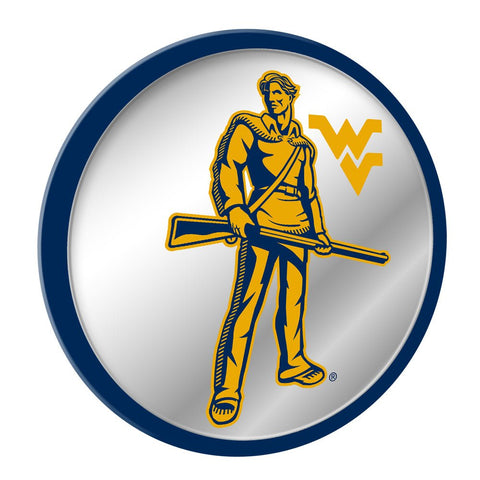West Virginia Mountaineers: Mascot - Modern Disc Mirrored Wall Sign - The Fan-Brand