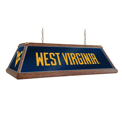 West Virginia Mountaineers: Premium Wood Pool Table Light - The Fan-Brand