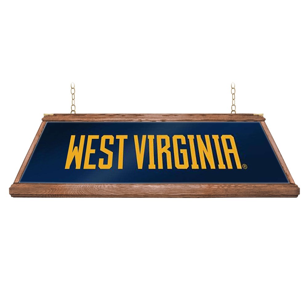 West Virginia Mountaineers: Premium Wood Pool Table Light - The Fan-Brand