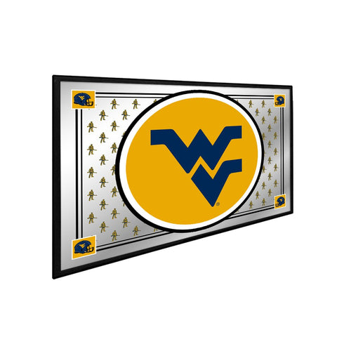 West Virginia Mountaineers: Team Spirit - Framed Mirrored Wall Sign - The Fan-Brand