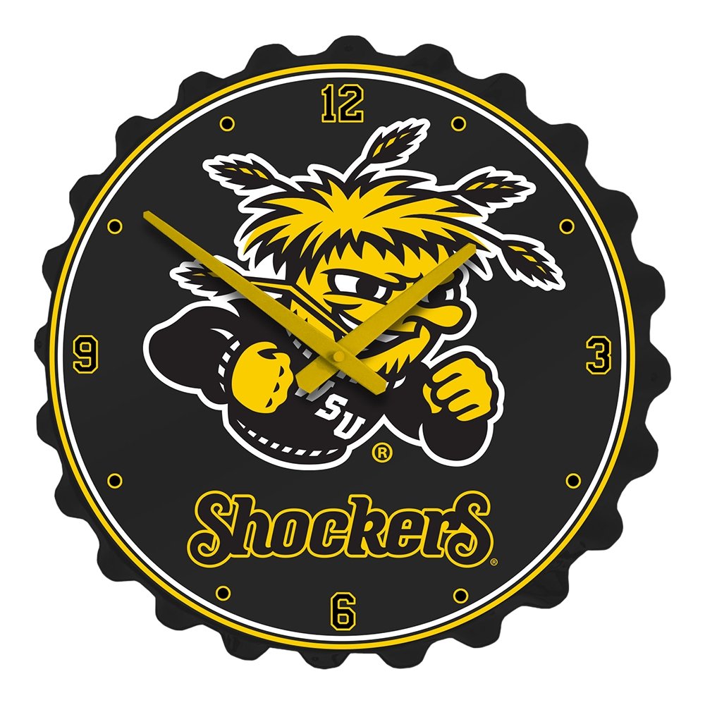 Wichita State Shockers: Bottle Cap Wall Clock - The Fan-Brand