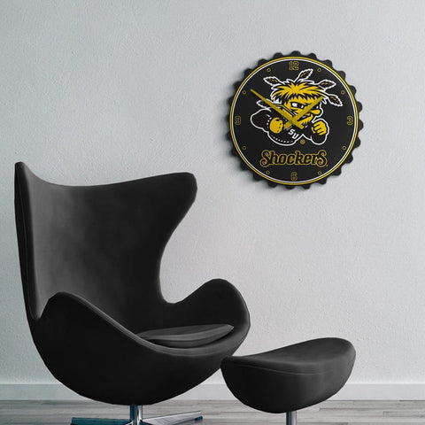 Wichita State Shockers: Bottle Cap Wall Clock - The Fan-Brand