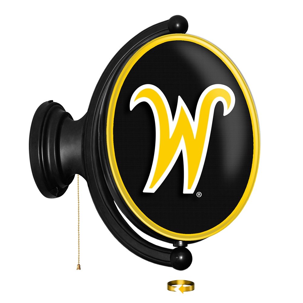 Wichita State Shockers: Script W - Original Oval Rotating Lighted Wall ...