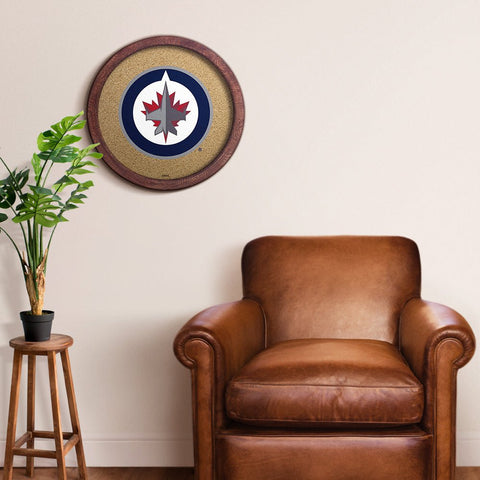 Winnipeg Jets: Barrel Top Cork Note Board - The Fan-Brand
