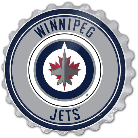 Winnipeg Jets: Bottle Cap Wall Sign - The Fan-Brand