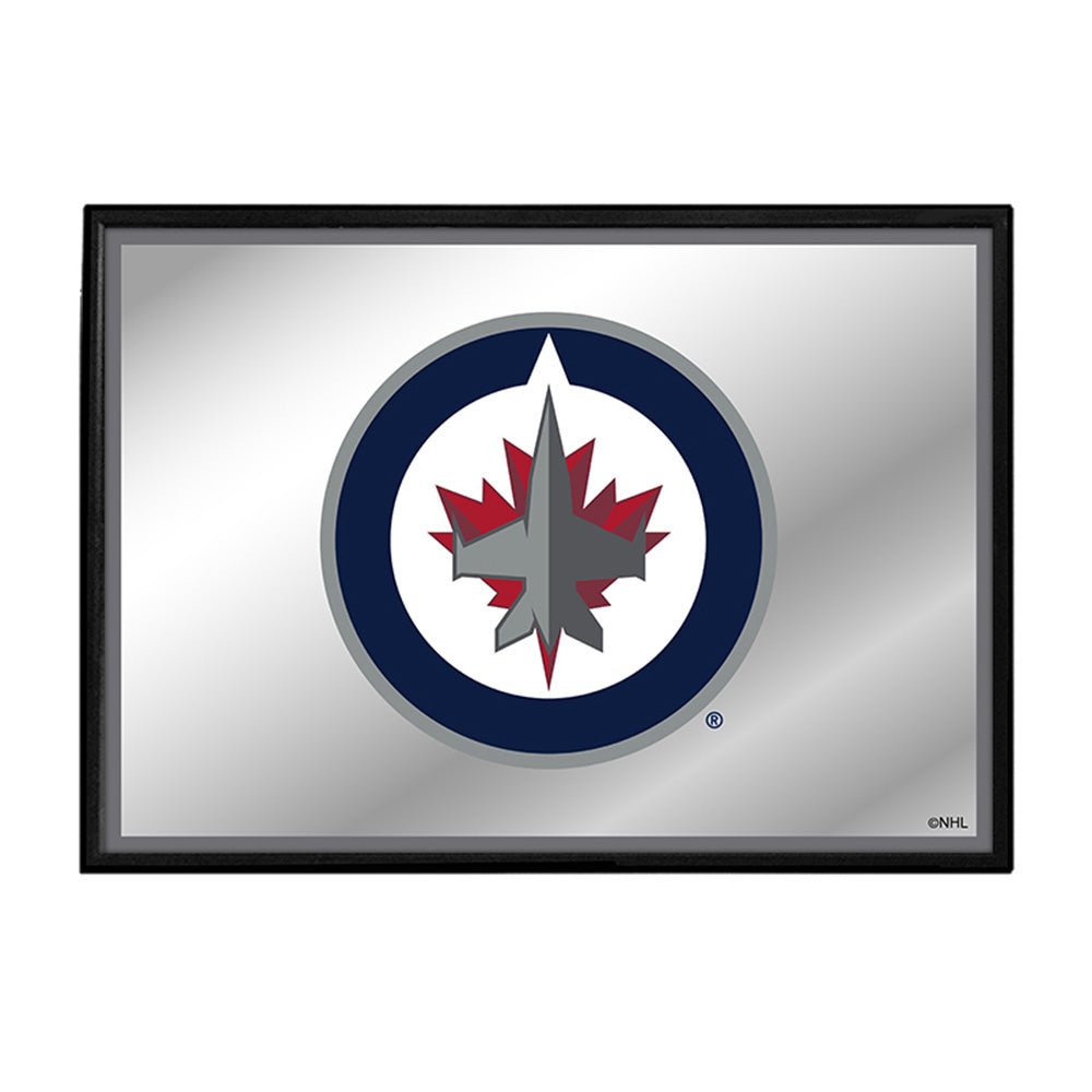 Winnipeg Jets: Framed Mirrored Wall Sign - The Fan-Brand