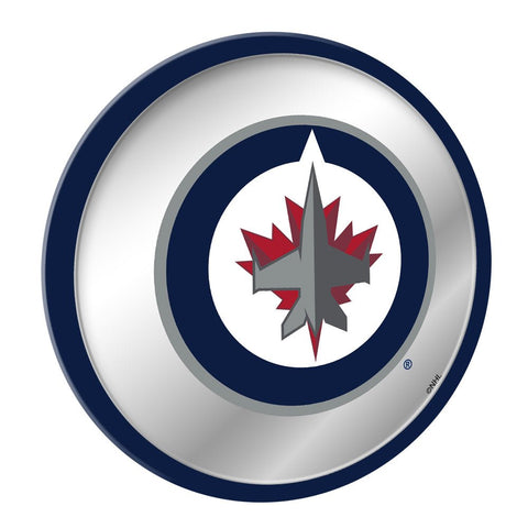 Winnipeg Jets: Modern Disc Mirrored Wall Sign - The Fan-Brand