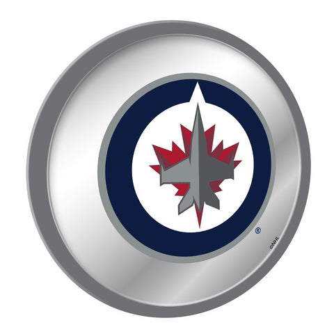 Winnipeg Jets: Modern Disc Mirrored Wall Sign - The Fan-Brand