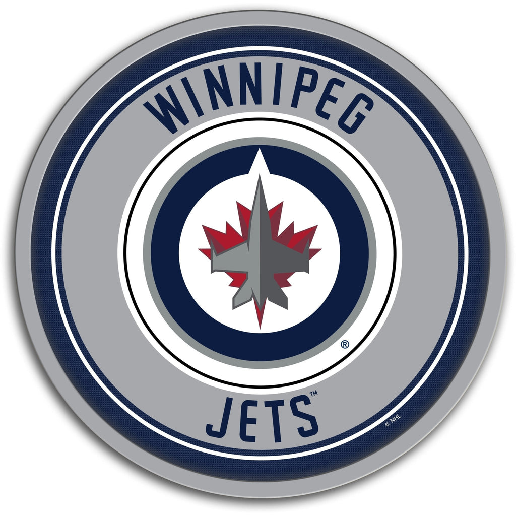 Winnipeg Jets: Modern Disc Wall Sign - The Fan-Brand