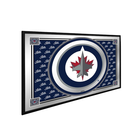 Winnipeg Jets: Team Spirit - Framed Mirrored Wall Sign - The Fan-Brand