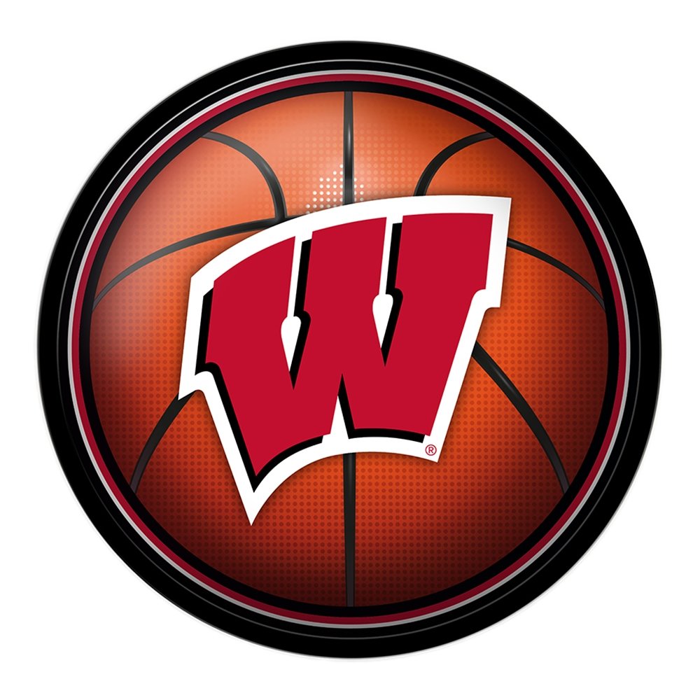 Wisconsin Badgers: Basketball - Modern Disc Wall Sign - The Fan-Brand