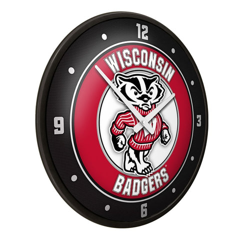 Wisconsin Badgers: Mascot - Modern Disc Wall Clock - The Fan-Brand