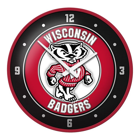 Wisconsin Badgers: Mascot - Modern Disc Wall Clock - The Fan-Brand