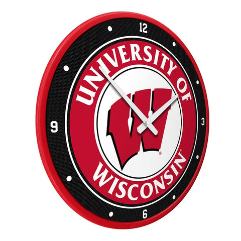 Wisconsin Badgers: Modern Disc Wall Clock - The Fan-Brand