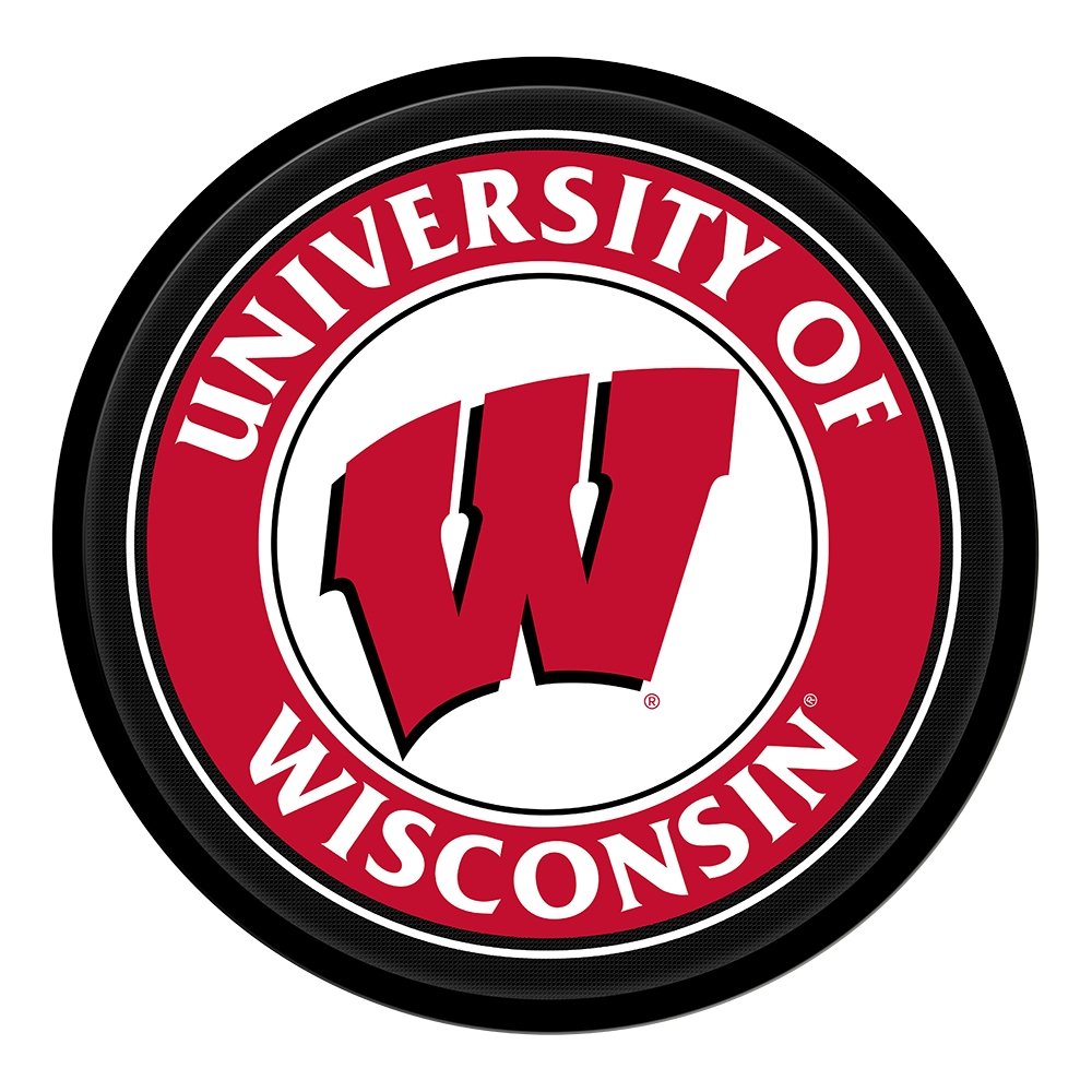 Wisconsin Badgers: Modern Disc Wall Sign - The Fan-Brand