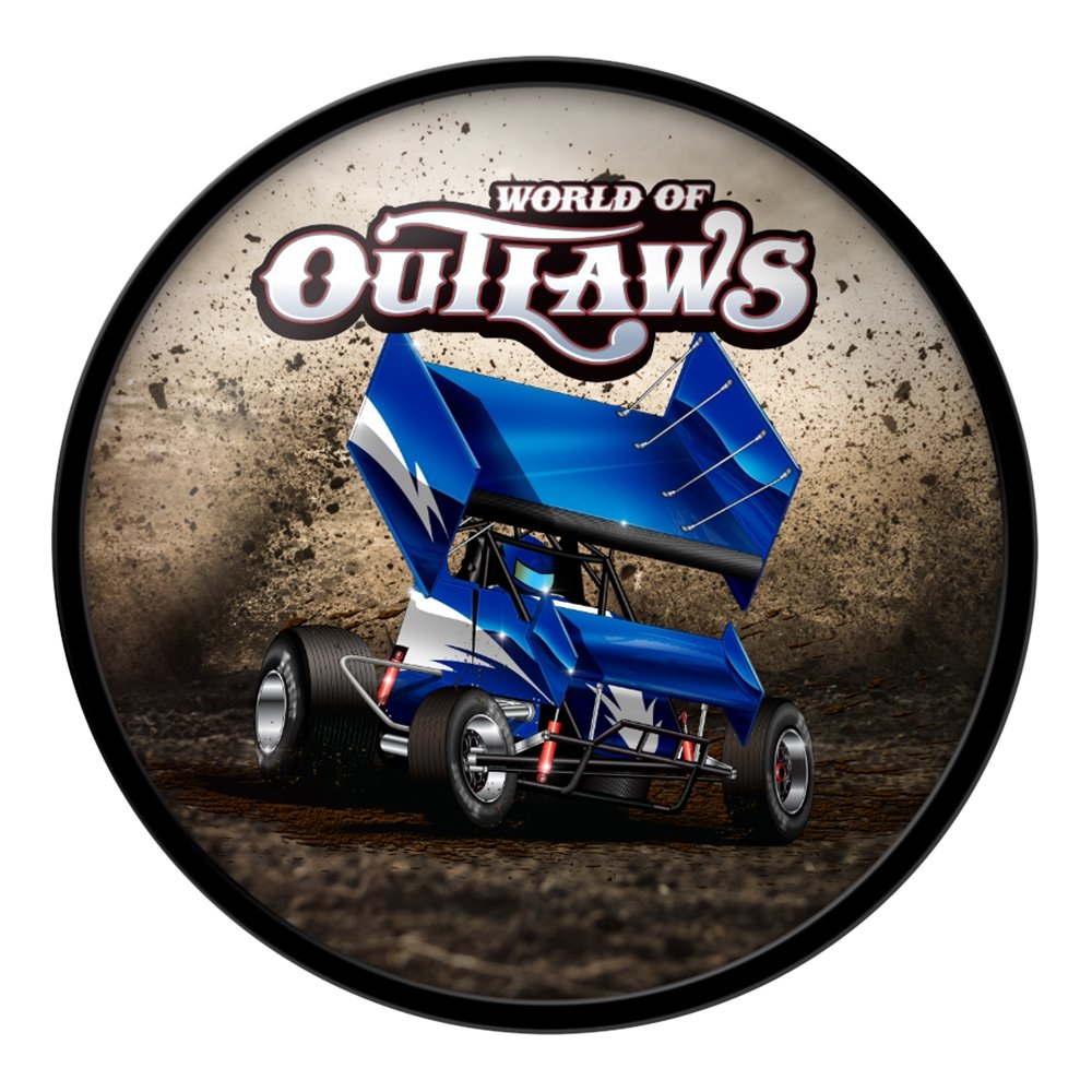 World of Outlaws: Dirt Track - Modern Disc Wall Sign - The Fan-Brand