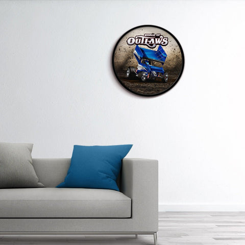 World of Outlaws: Dirt Track - Modern Disc Wall Sign - The Fan-Brand