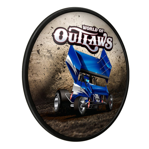 World of Outlaws: Dirt Track - Modern Disc Wall Sign - The Fan-Brand