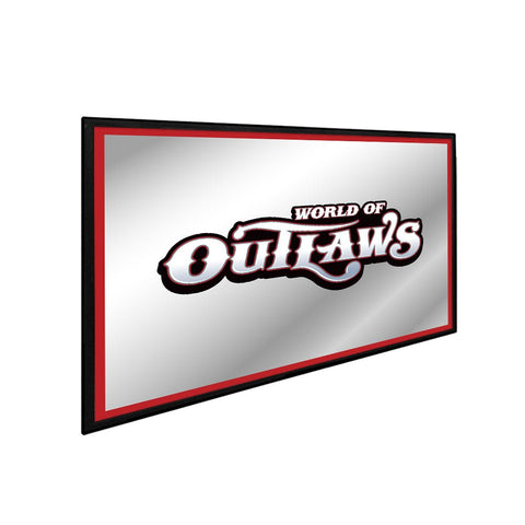 World of Outlaws: Framed Mirrored Wall Sign - The Fan-Brand