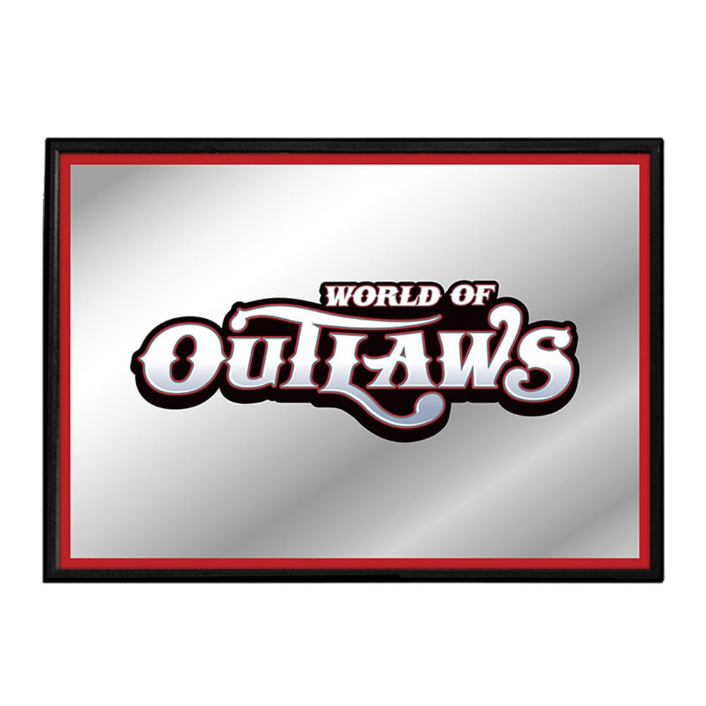 World of Outlaws: Framed Mirrored Wall Sign - The Fan-Brand